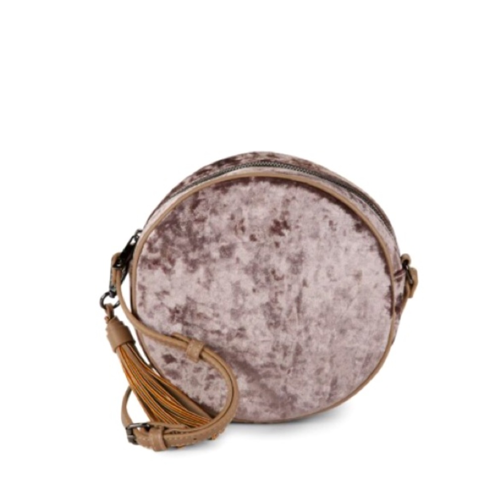 NWT • Sole Society • Velvet Circle Crossbody Bag